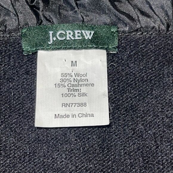 J Crew Mix Media Cardigan Size Medium Black - Picture 9 of 9